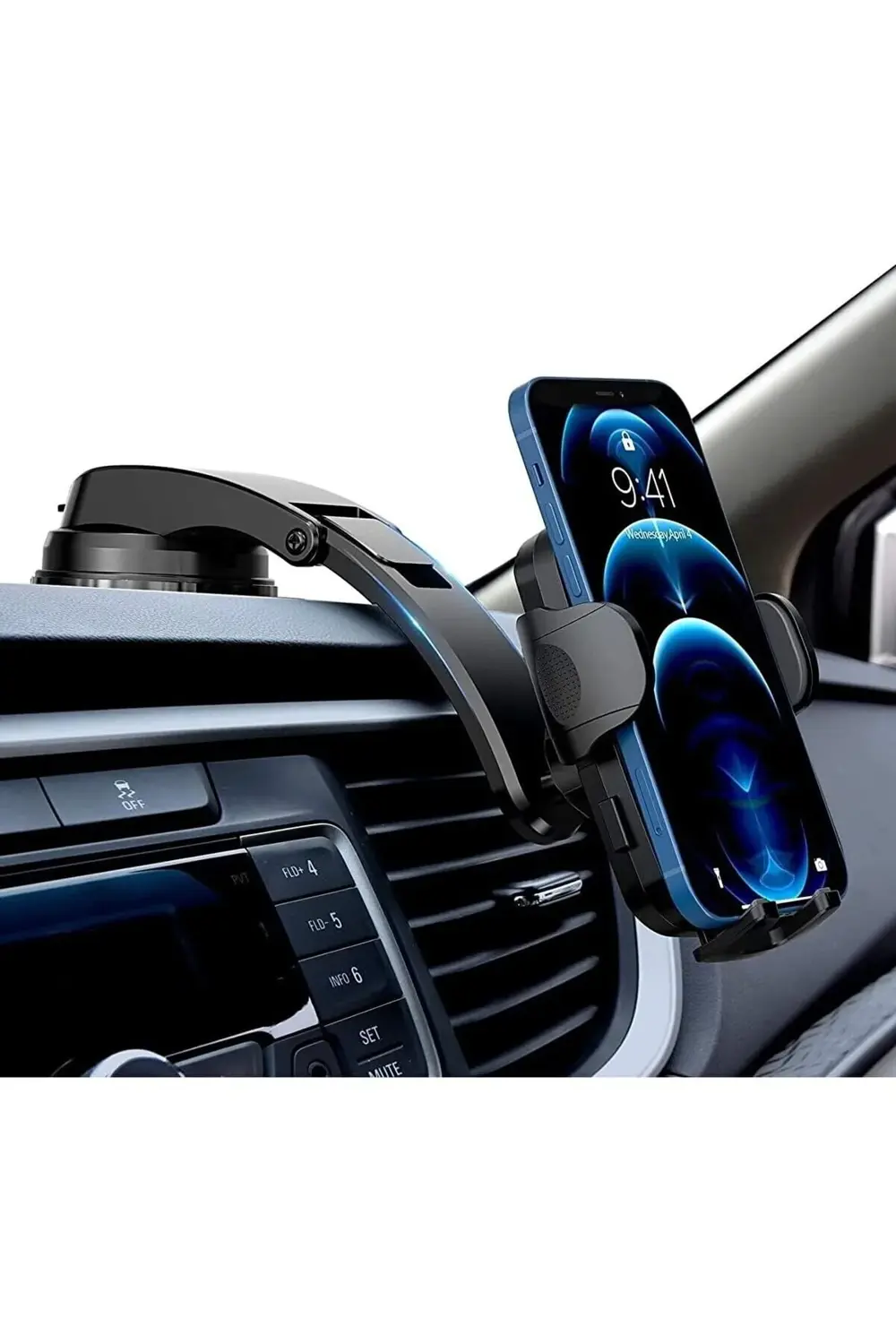 goldglow Otomatik Klipsli Araba Telefon Tutucu Ayarlanabilir Cam