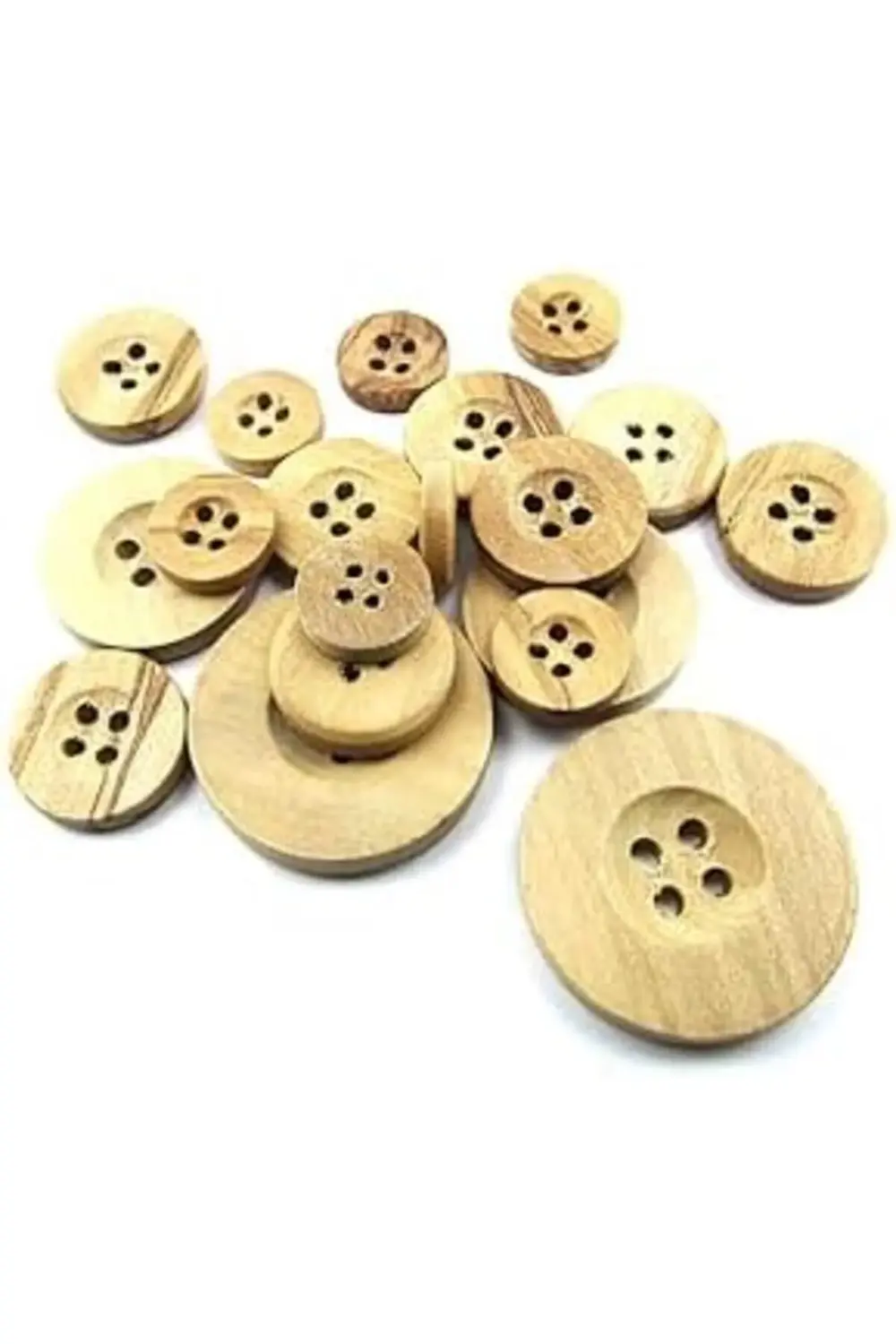 goldhype Dikme, 4 Delik Yazı Model, Ahşap, Zeytin Ağacı,100 Adet