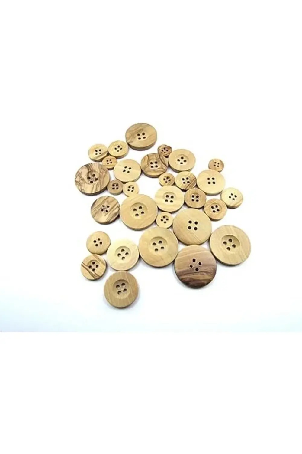 goldhype Dikme, 4 Delik Yazı Model, Ahşap, Zeytin Ağacı,100 Adet