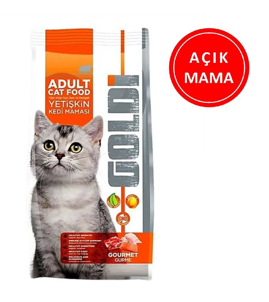Goldi Gurme Kedi Maması 1 Kg AÇIK Goldi Gurme Kedi Maması 1 Kg AÇIK