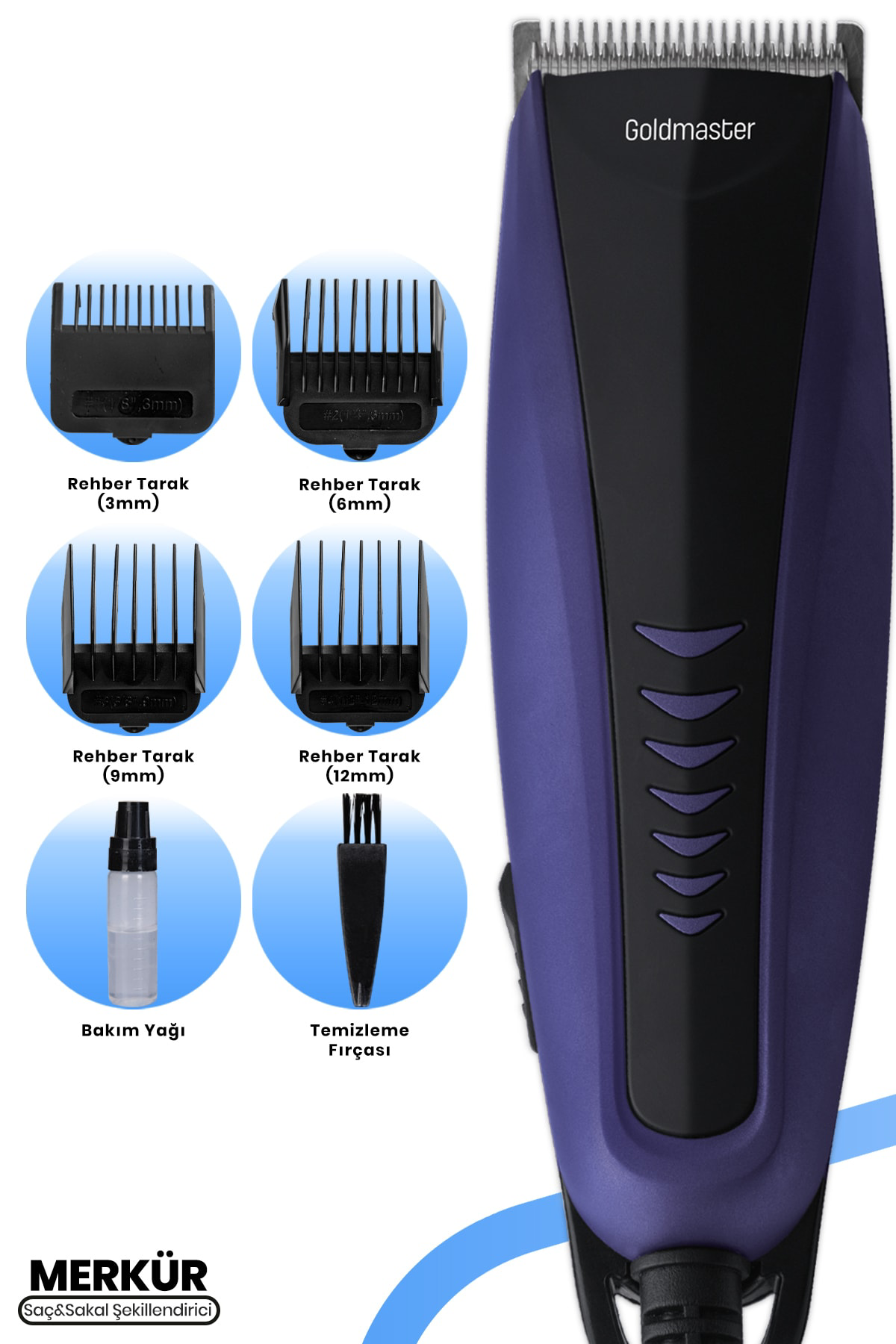 Goldmaster  Merkür Gm-8102 Saç Sakal Şekillendirme Makinesi