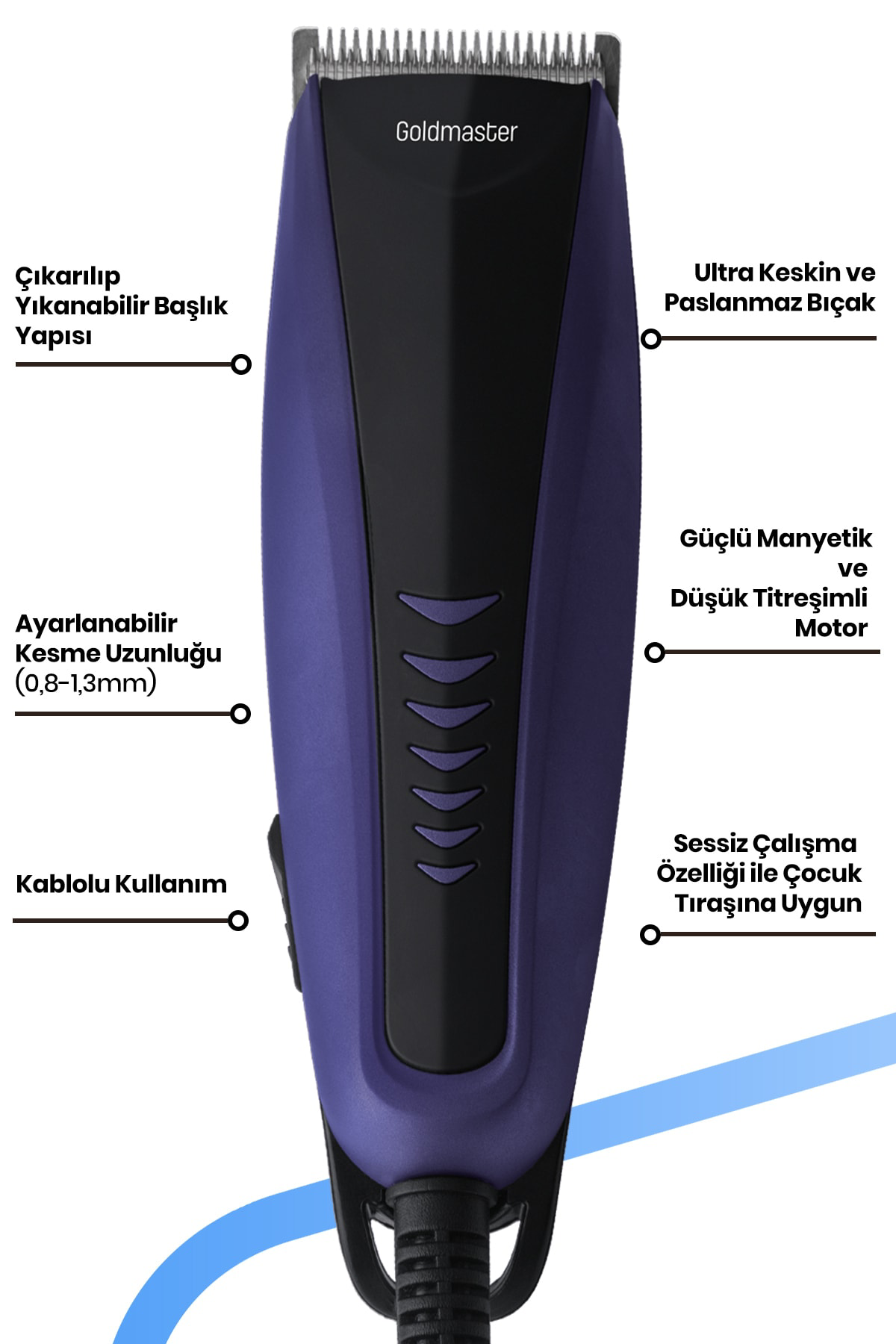 Goldmaster  Merkür Gm-8102 Saç Sakal Şekillendirme Makinesi