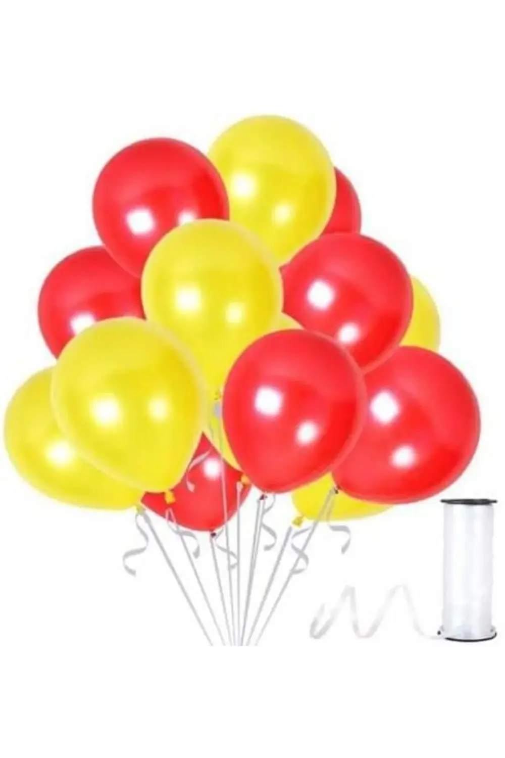 goldpath Benim Marifetlerim - Sarı Kırmızı Metalik Balon 12 inch