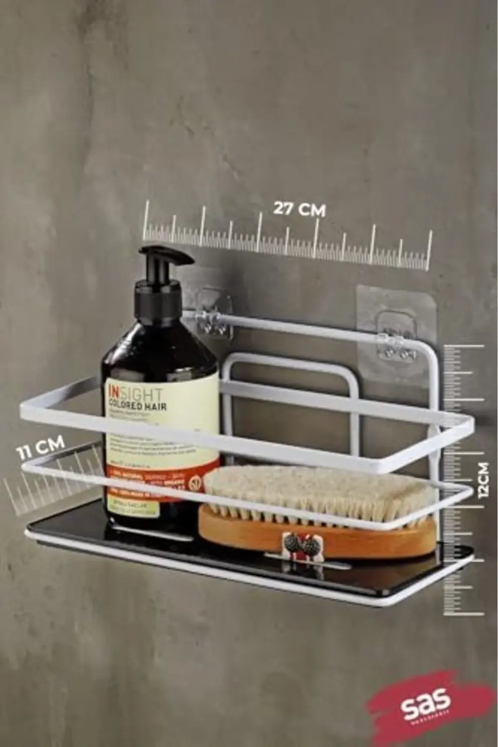 goldtrack Haus Yapışkanlı Ömür Boyu Paslanmaz Ayarlanabilir Raf D
