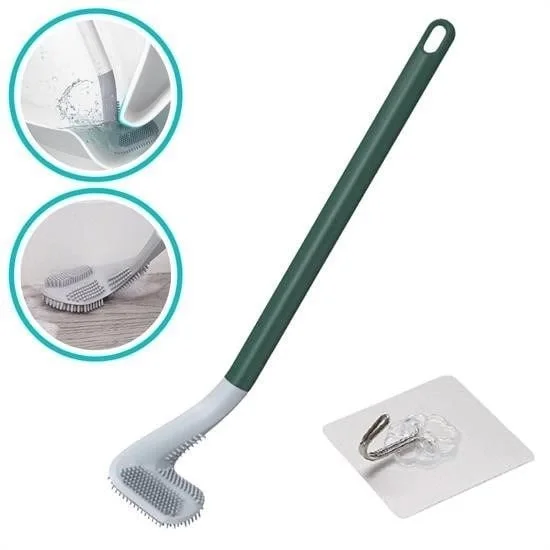 Golf Tasarımlı Silikon WC Klozet Mutfak Temizlik Fırçası Kanca He