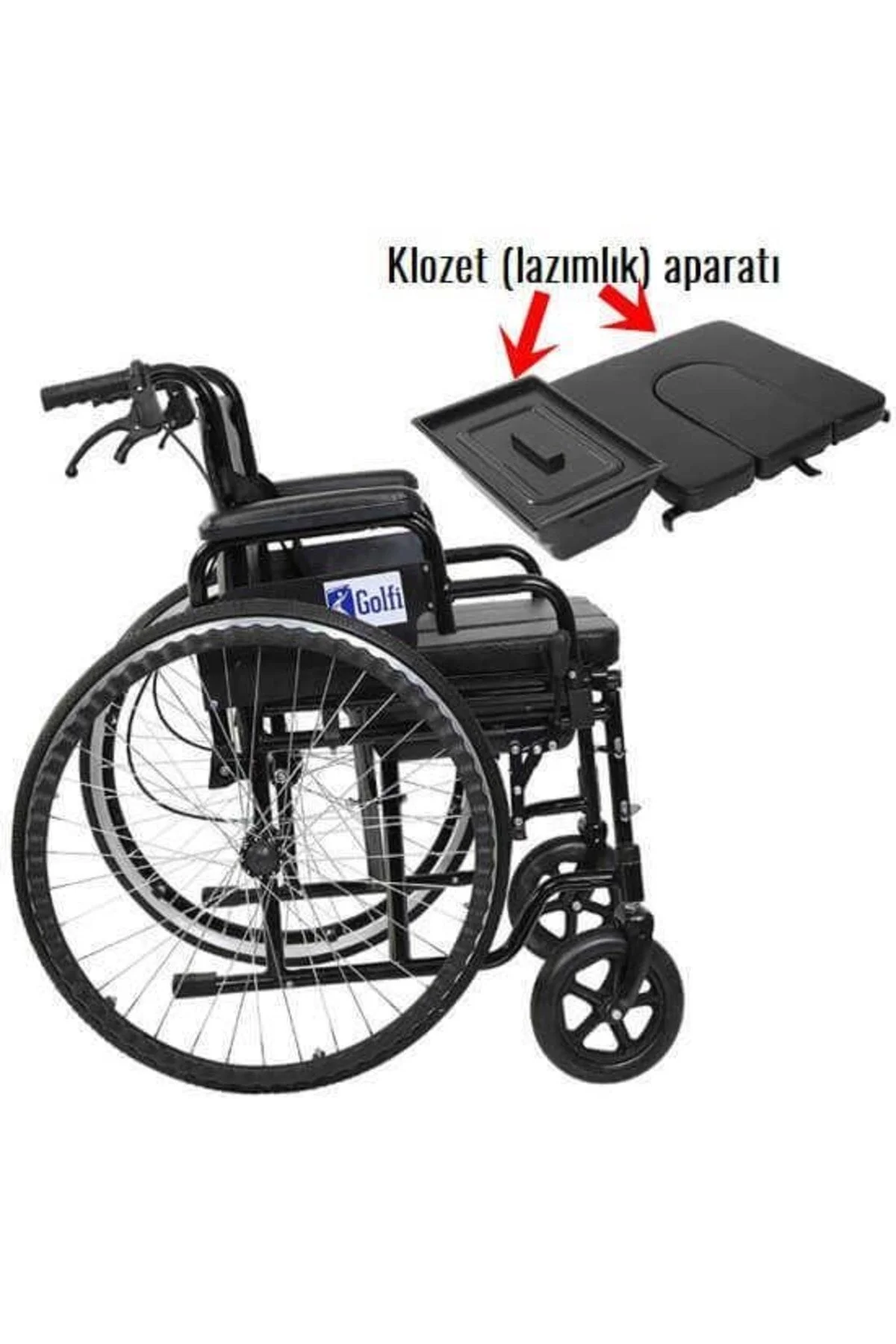 Golfi G120 Standart Manuel Tekerlekli Sandalye - Görsel 5
