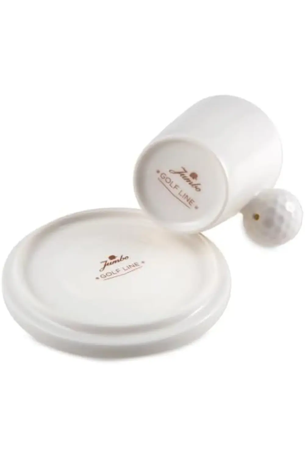 Golfline Beyaz 2'li Tabaklı Kahve Fincan Takımı 90 cc 395519