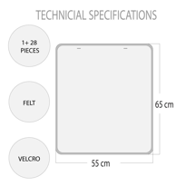Gölge Bulma Oyunu Keçe Cırtlı Duvar Panosu , Eğitici Oyuncak Gölge Bulma Oyunu Keçe Cırtlı Duvar Panosu , Eğitici Oyuncak