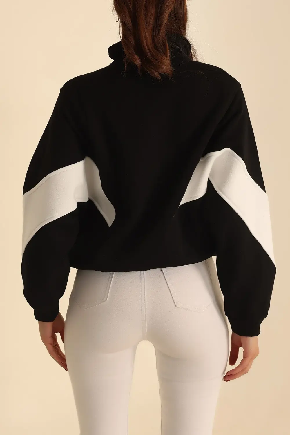 Gömlek yaka & Parçali Fermuarlı Polar