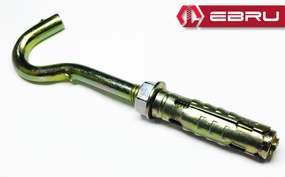 Evimdeyokyok Gömlekli Kancalı Çelik Dübel M10 - 5 Adet Tdrtr