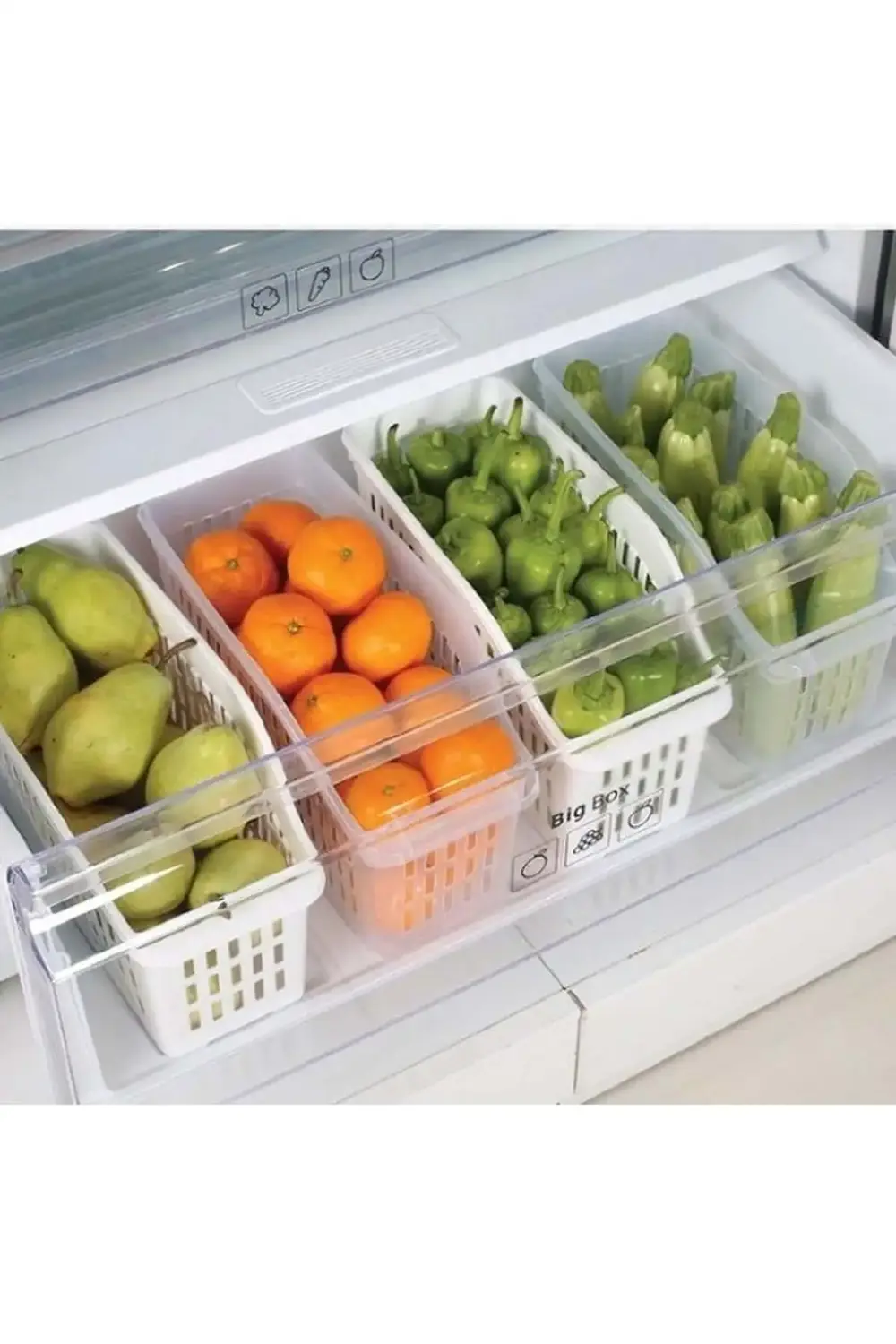 Gondol Buzdolabı Düzenleyici Sebze Meyve Sepeti Mutfak Banyo Tezg