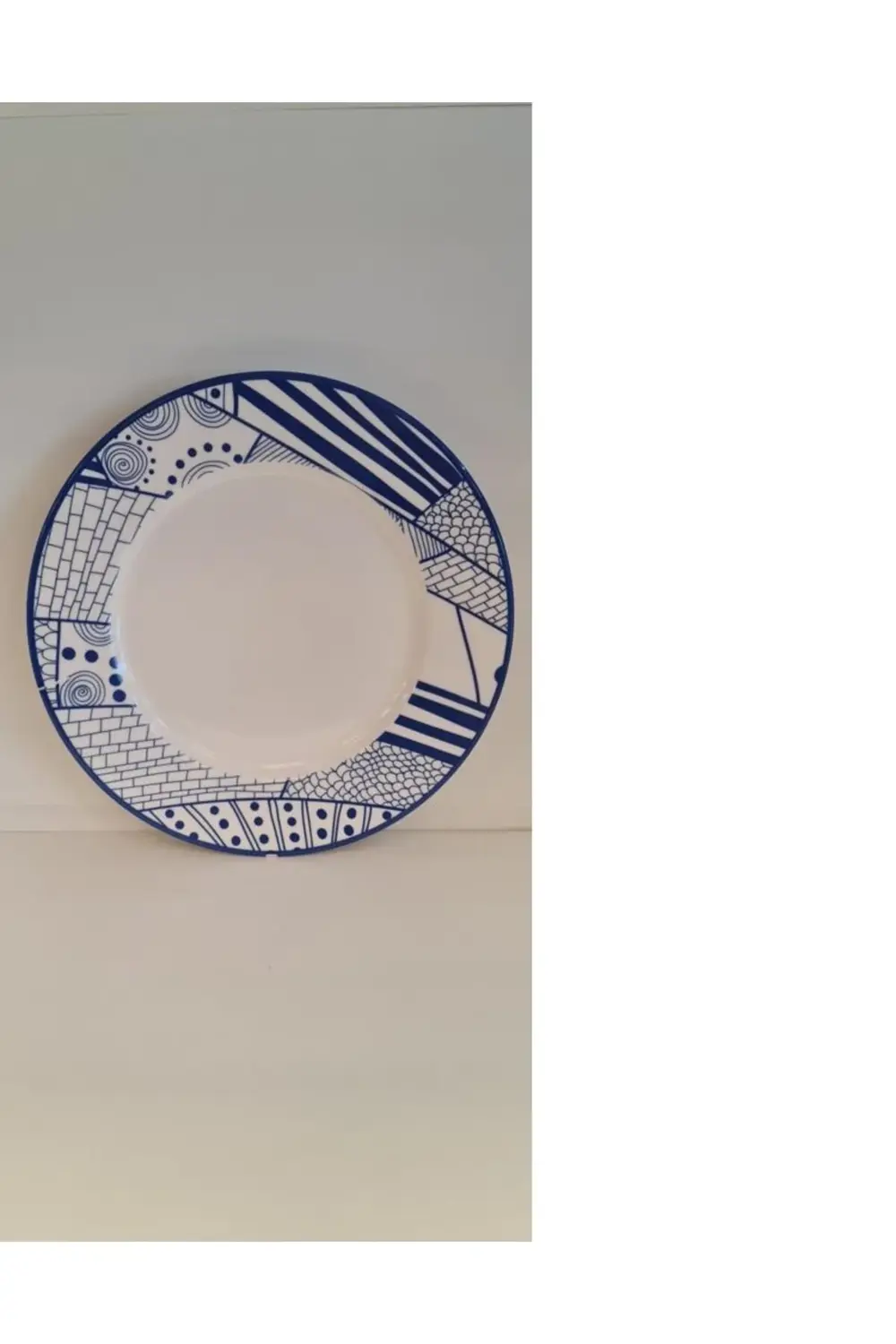 gönül collectıon mavi çizgili tabak büyük boy