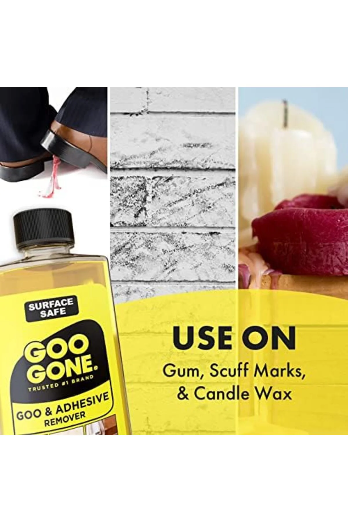 Goo Gone Orijinal Yapışkan Sökücü - 4 Ons - Yüzey Güvenli Yapışkan Sökücü Etiketleri Çıkartmaları Çı