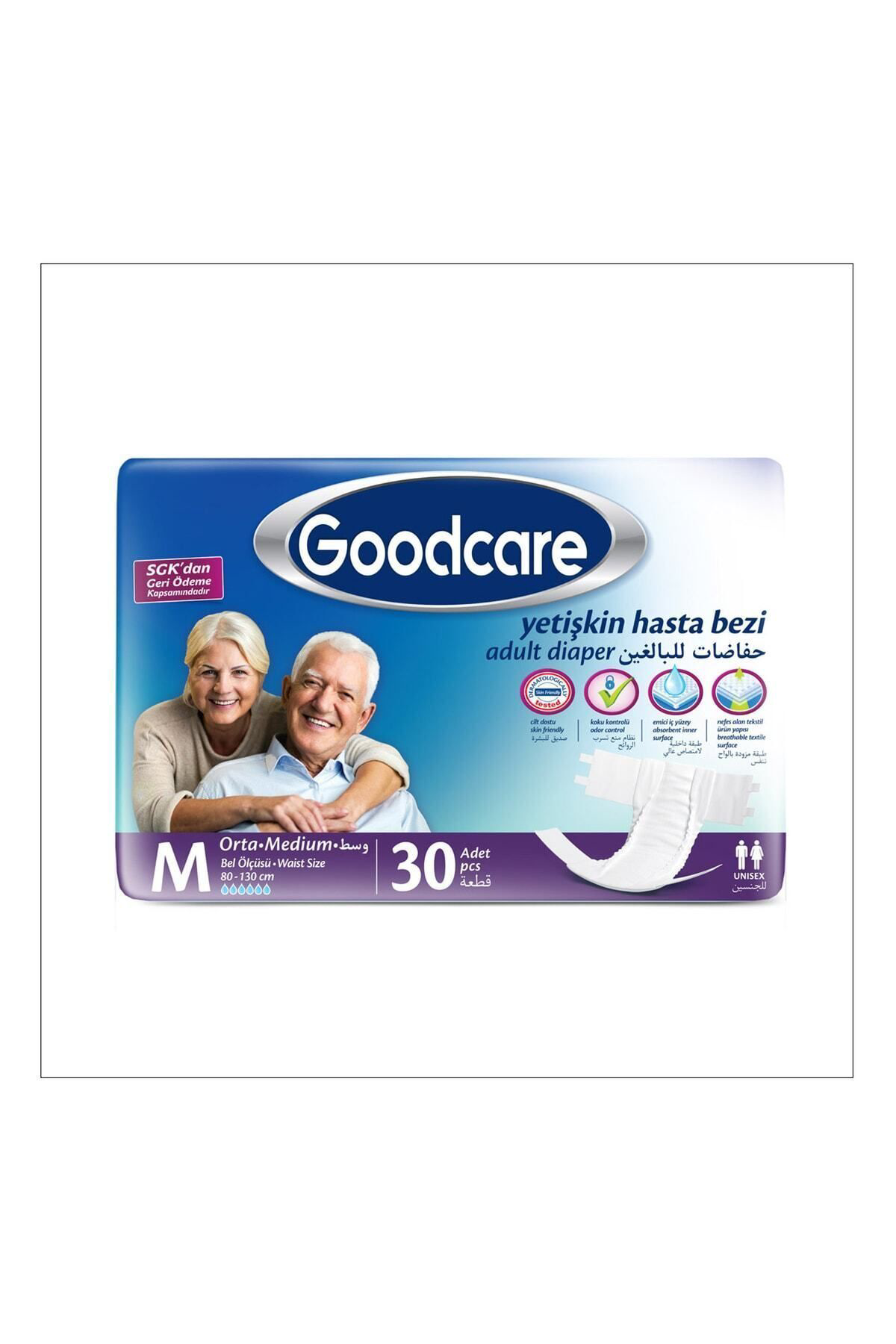 Goodcare Good Care M Belbantli Yetişkin Hasta Bezi M 30 Lu