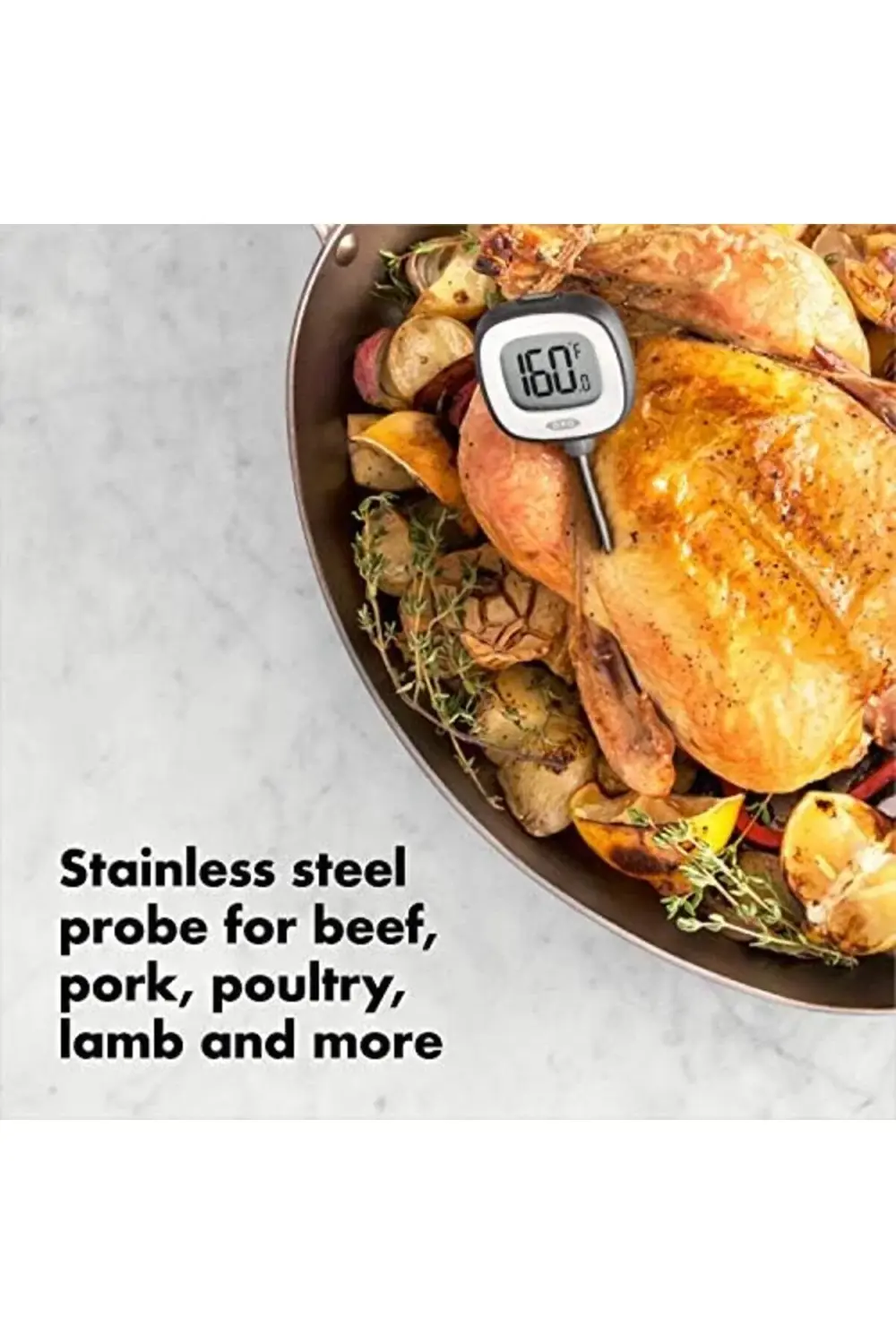 Good Grips termometre, paslanmaz çelik, gümüş/siyah 395519