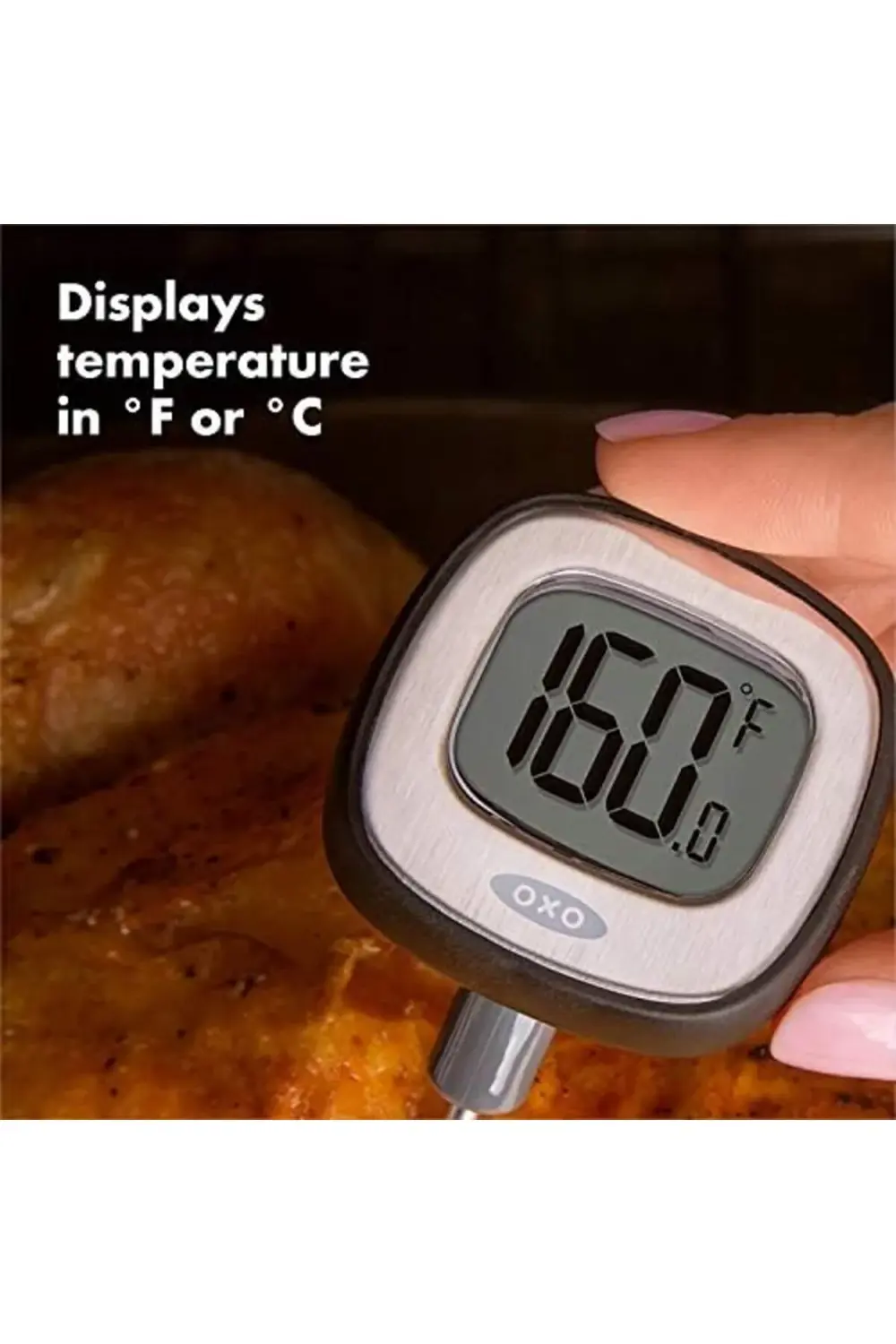 Good Grips termometre, paslanmaz çelik, gümüş/siyah 395519