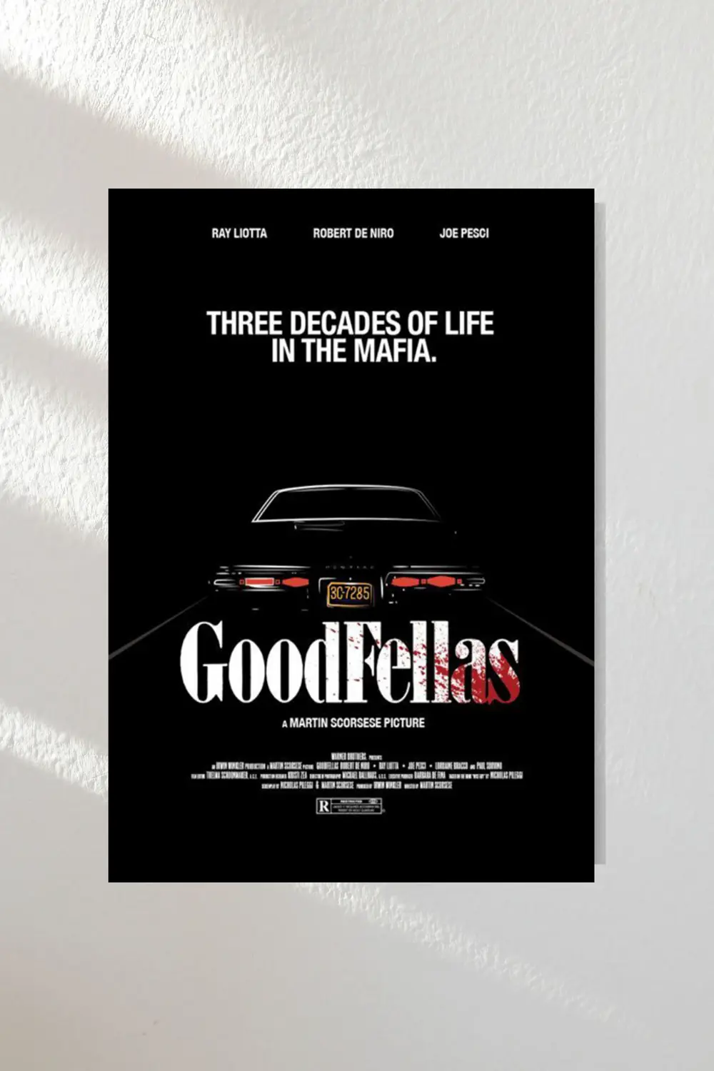 "goodfellas" Ahşap Poster Ikili Set 20*15 Cm