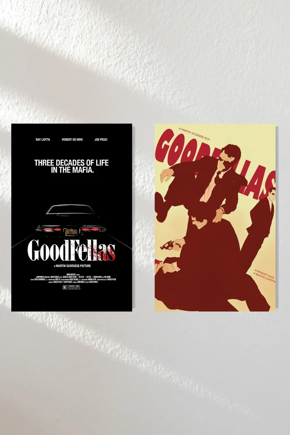 "goodfellas" Ahşap Poster Ikili Set 20*15 Cm