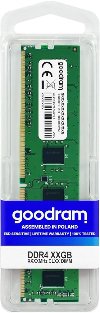 Goodram 8GB 3200MHz DDR4 CL22 1.1V GR3200D464L22S-8G Kutulu Pc Be