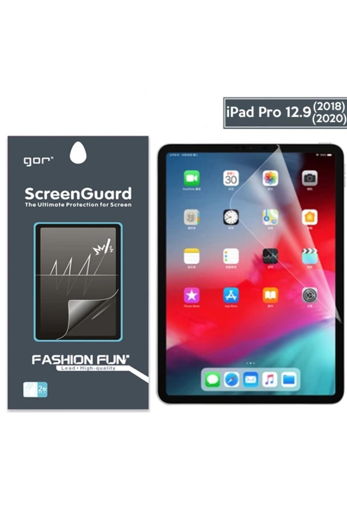 Butik Gor Apple İpad Pro 12.9 (2021)- (2020)- (2018) Darbe Emici Ekran