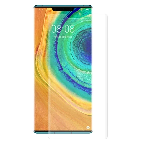 Gor Huawei Mate 30 Pro 3D Kavisli Darbe Emici Ekran Koruyucu 2 Adet Set - Yüksek Kalite Koruması