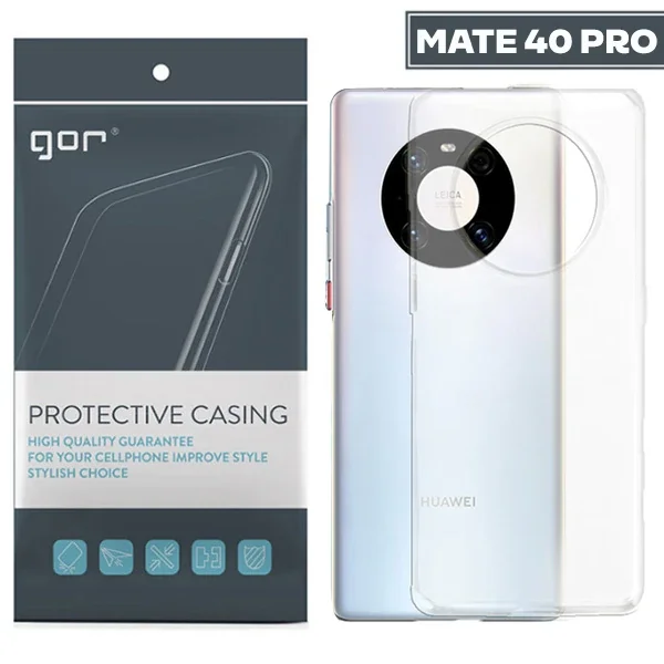 GOR Huawei Mate 40 Pro Kılıf Kamera Korumalı Şeffaf Silikon Kılıf-1852 GOR Huawei Mate 40 Pro Kılıf Kamera Korumalı Şeffaf Silikon Kılıf-1852