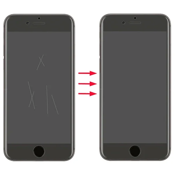 GOR İPhone 8 Plus-7 Plus HD Ekran Koruyucu Jelatin 5 Adet Set-1852