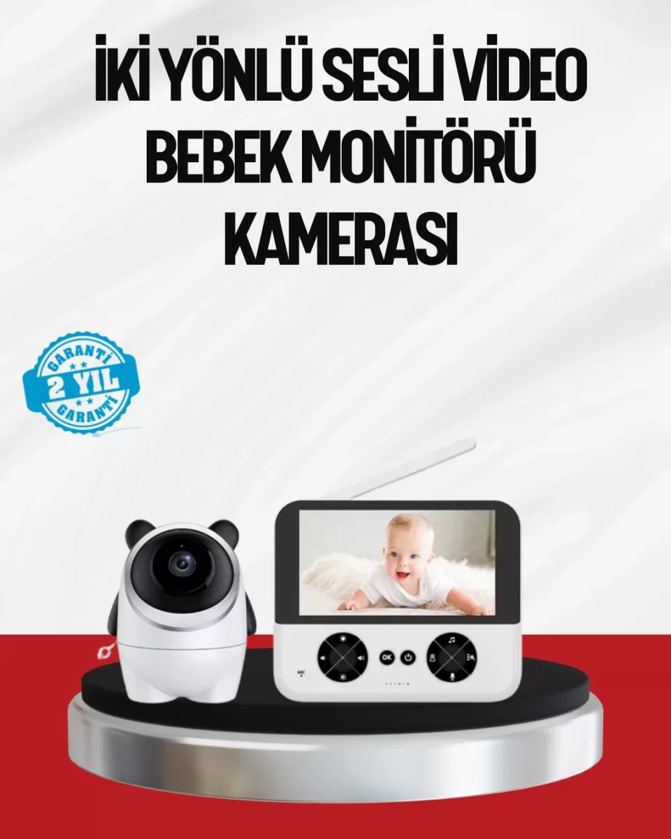 Görüntülü Bebek Monitörü 4.3 İnç Ekran ve Sesli İletişim - Lisiny
