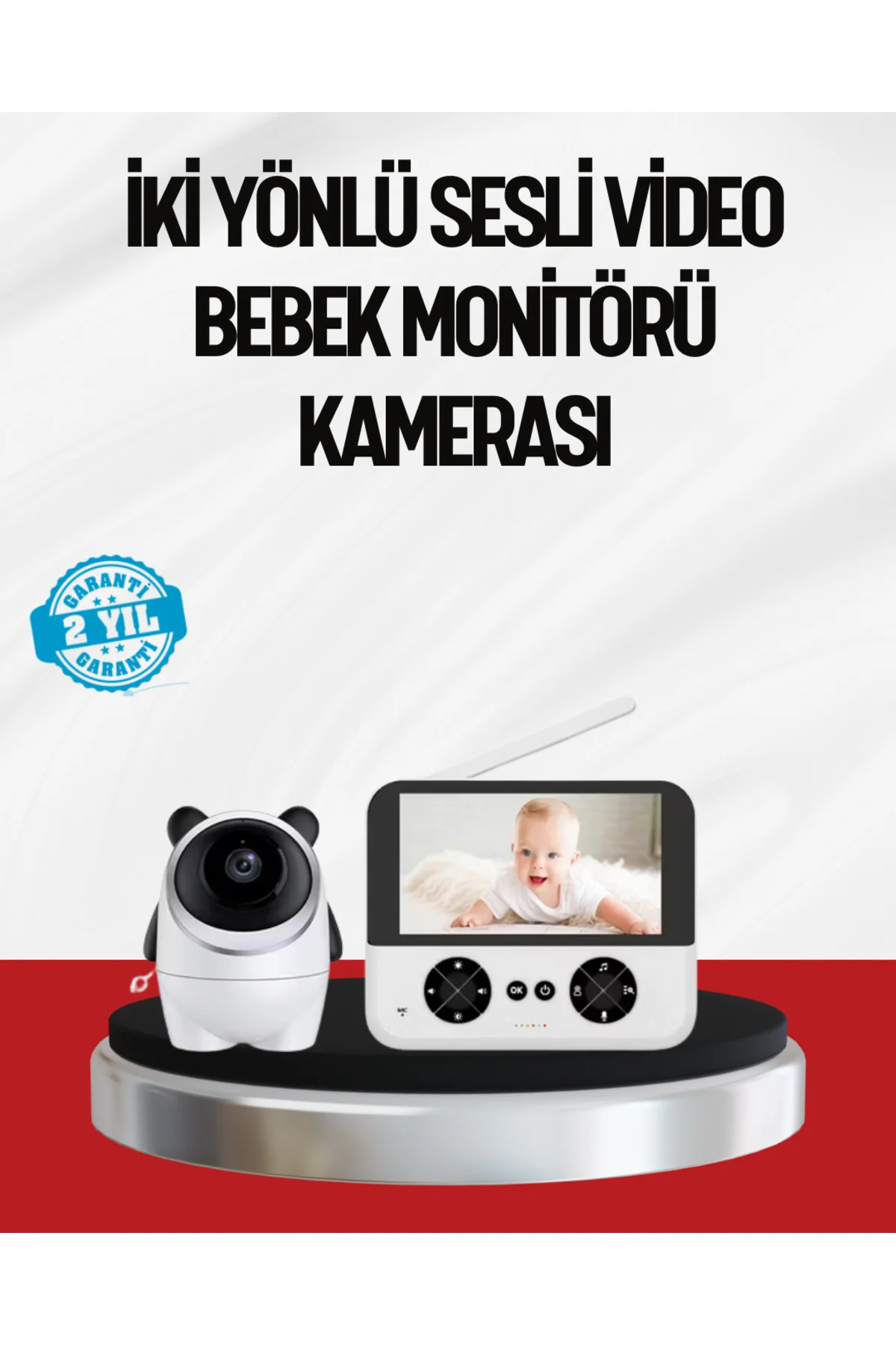 Görüntülü Bebek Monitörü 4.3 İnç Ekran ve Sesli İletişim