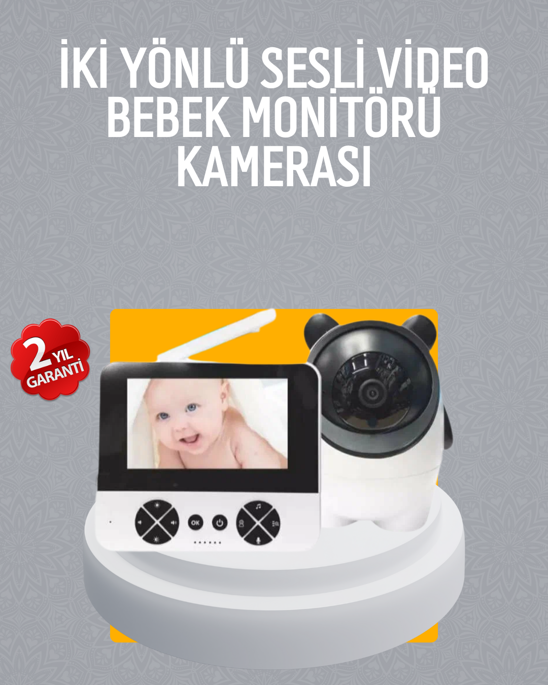 Görüntülü Bebek Monitörü 4.3 İnç Ekran ve Sesli İletişim