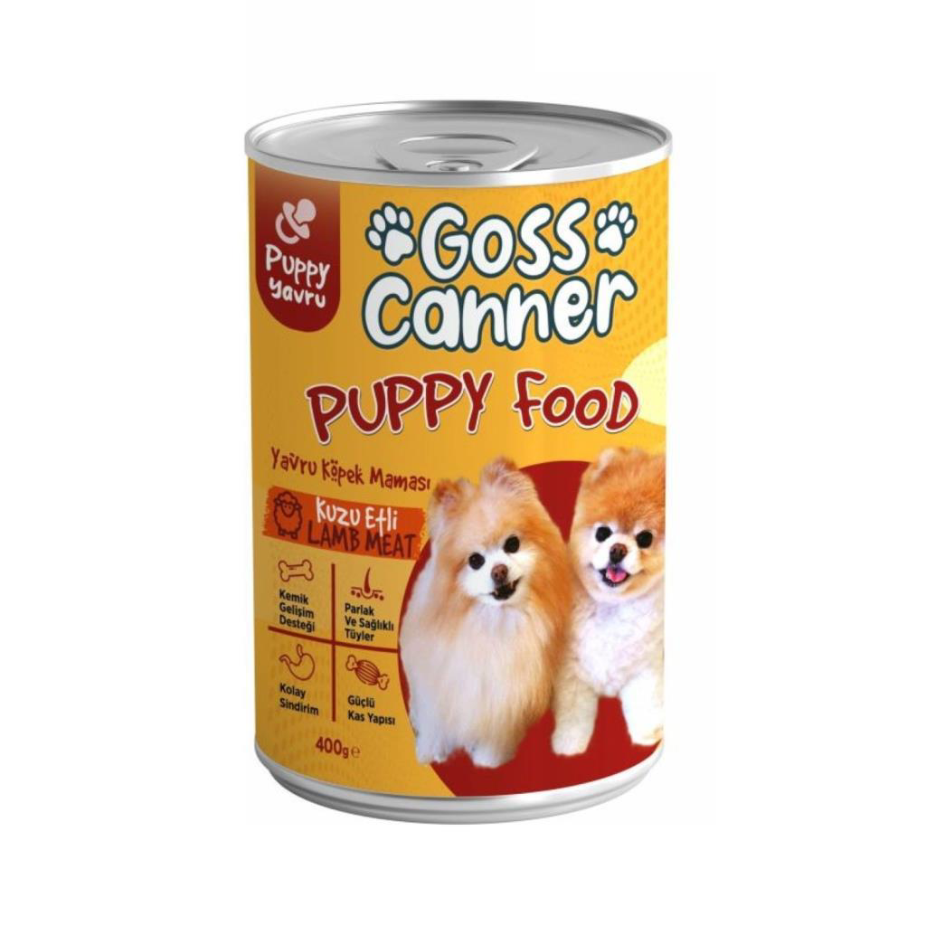 Goss Canner Kuzu Etli Yavru Köpek Konservesi 400 Gr