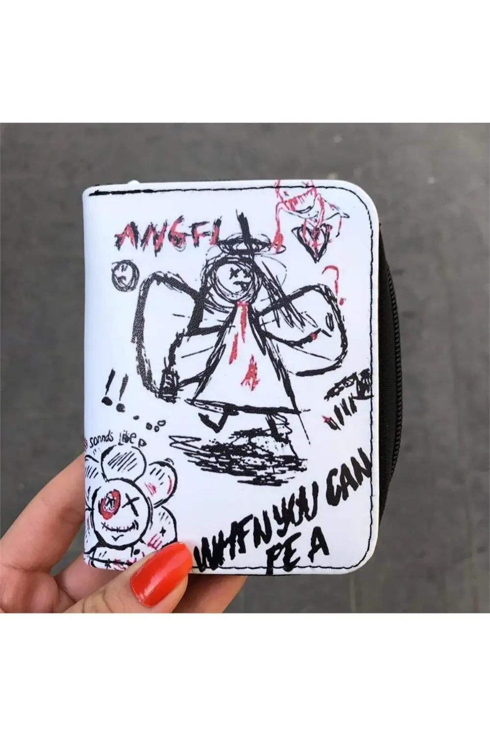 Gothic Vintage Preppy Kısa Cüzdan