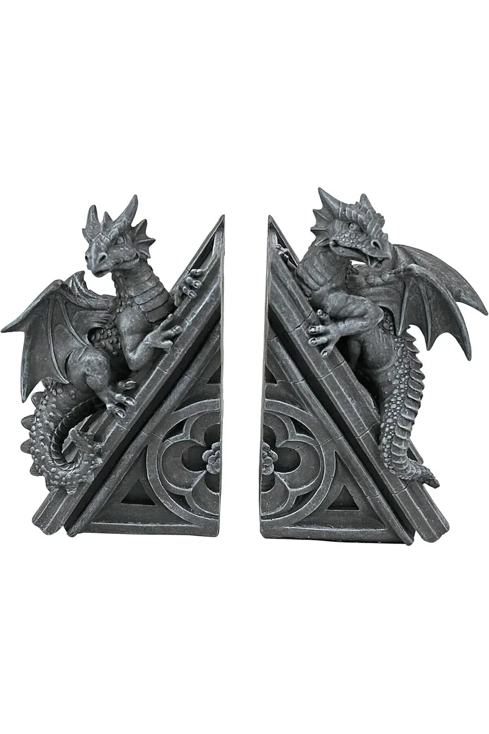 Gotik Ejderhası Şeklinde Kitap Desteği, Ölçüler: 12,5 x 4 x 20,5