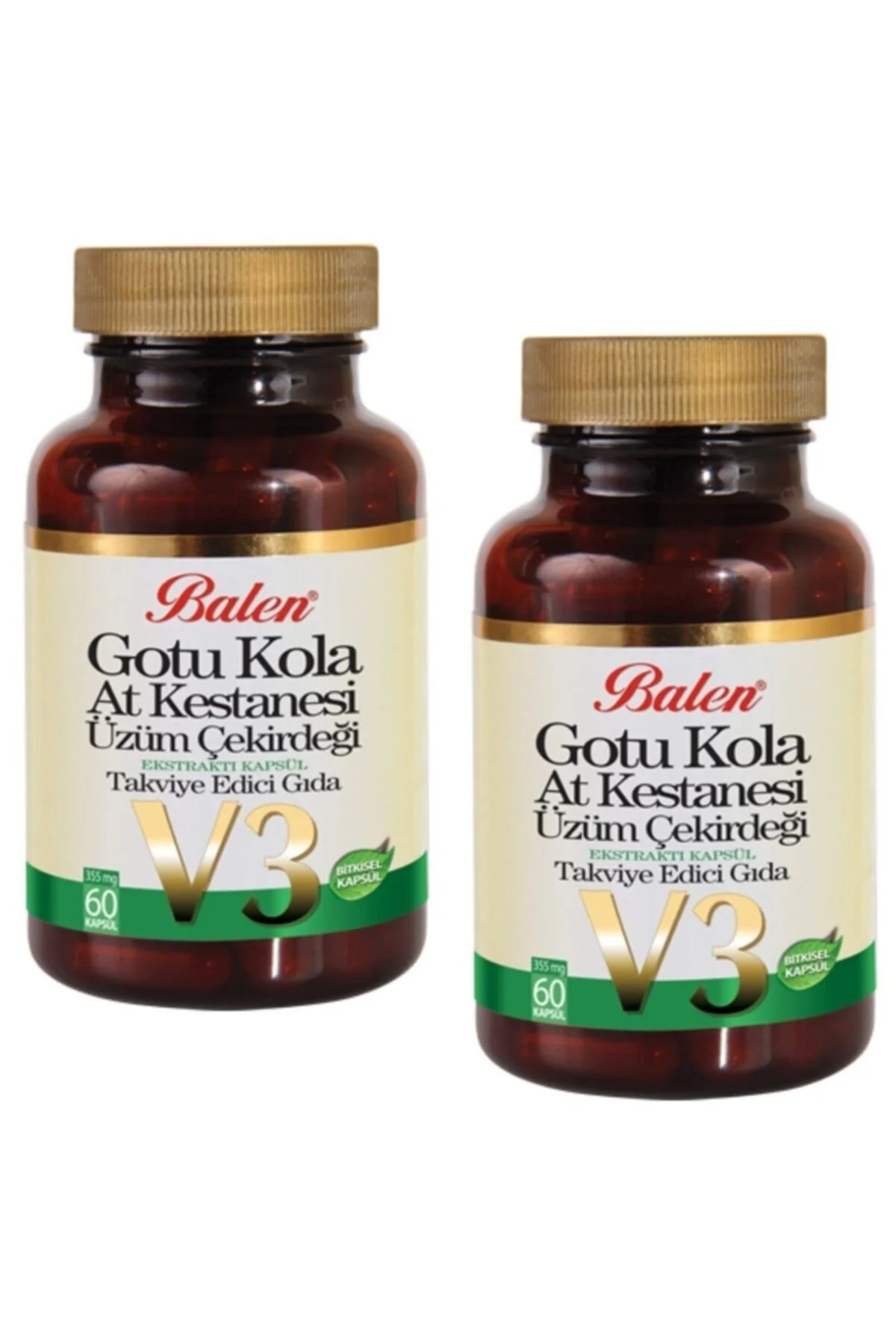 Gotu Kola At Kes.üzüm Çek.ekstraktı V-3 Kap.355mg*60 2 Adet