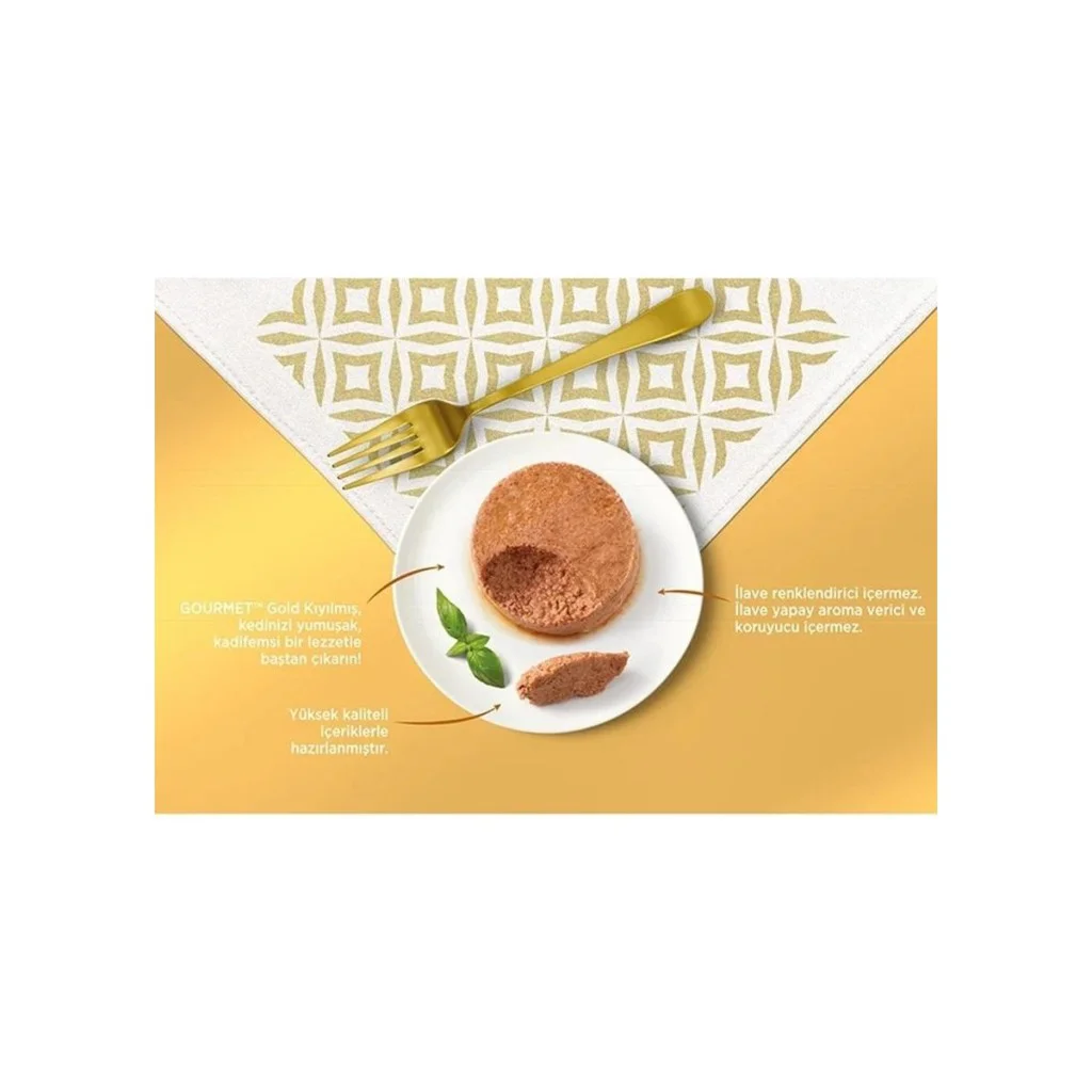 Gourmet Gold KIYILMIŞ 2Tavuklu, 2Sığır, 2Ton, 2Somon Kedi Konserv