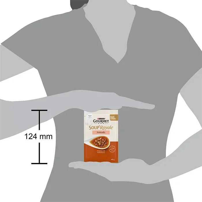 Gourmet Gold Soup Royale Somon Etli Kedi Çorbası 45gr