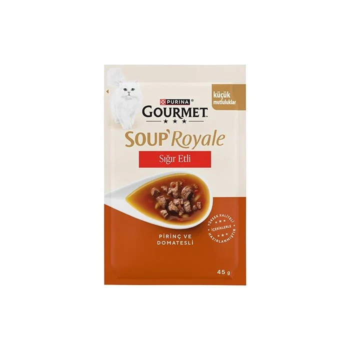Gourmet Gold Soup Royale Sığır Etli Kedi Çorbası 45gr