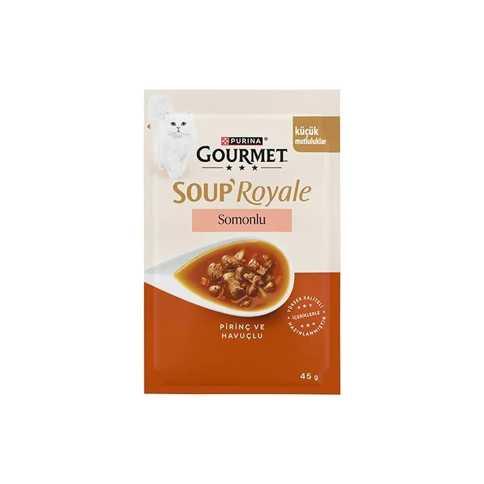 Gourmet Gold Soup Royale Somon Etli Kedi Çorbası 45gr