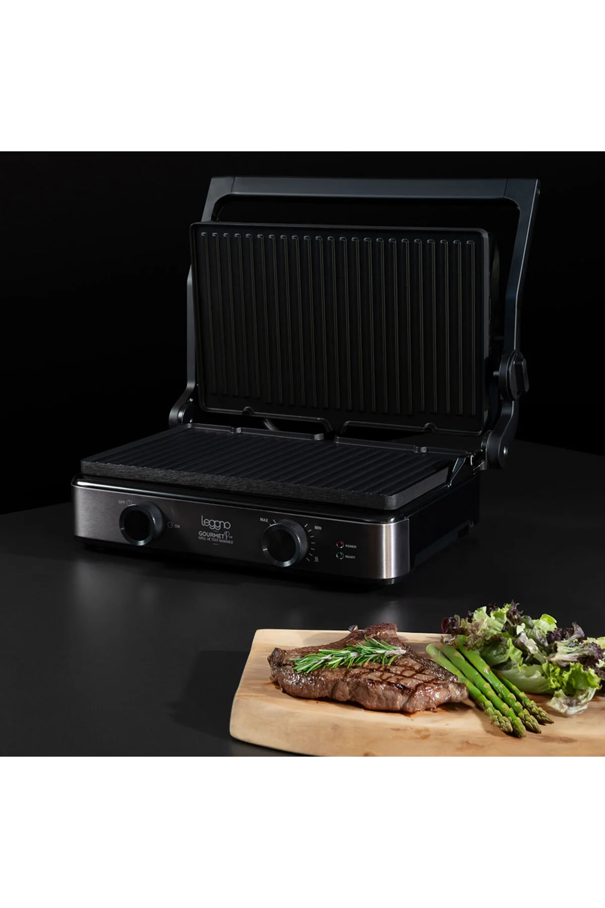 Gourmet Pro XL Grill & Tost Makinesi 2150W Füme