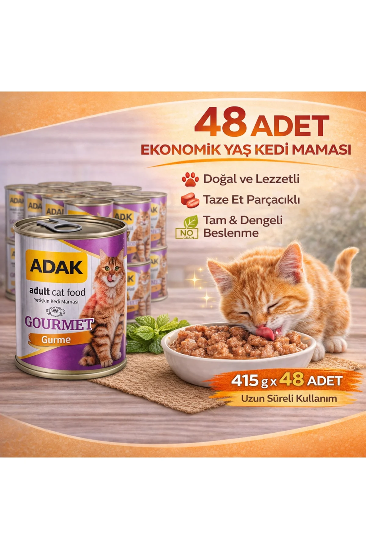 Gourmet Yetişkin Yaş Kedi Maması 415 g x 48 Adet Ekonomik Paket Gourmet Yetişkin Yaş Kedi Maması 415 g x 48 Adet Ekonomik Paket