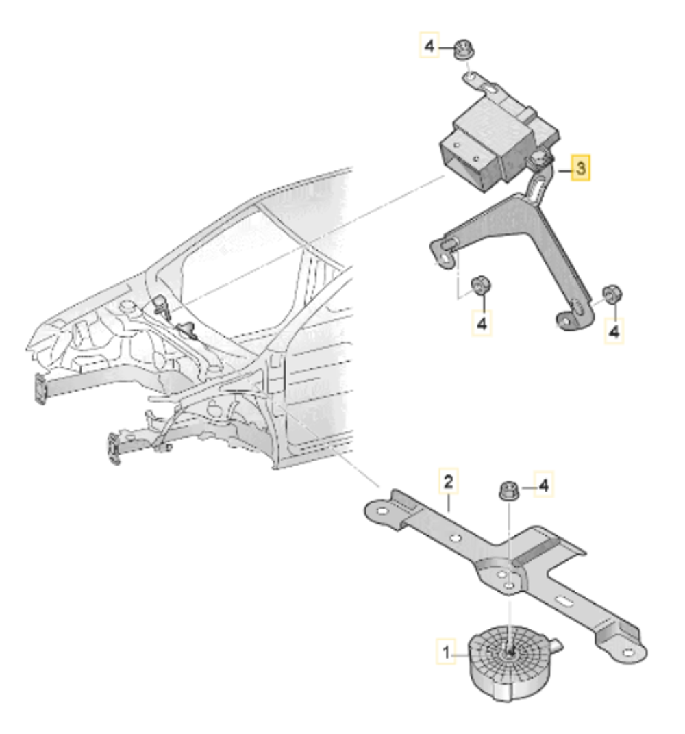 Gövde Yankısı Kontrol Ünitesi (VW Orjinal)(1K8907159)(VW Scirocco