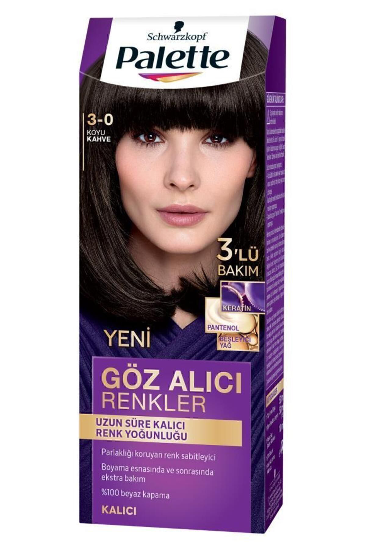 Palette Göz Alıcı Renkler 3-0 Koyu Kahve X 2 Adet