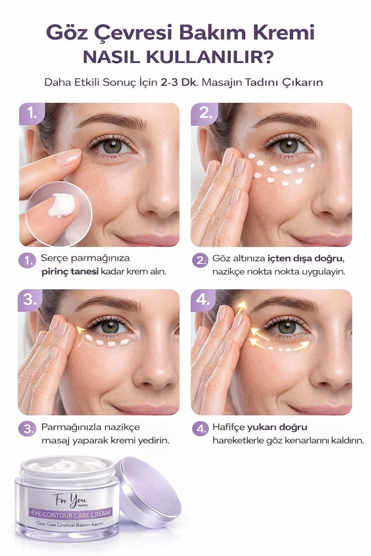 Göz Altı Torba, Morluk & Koyu Halka Karşıtı Yoğun Nemlendirici Gö