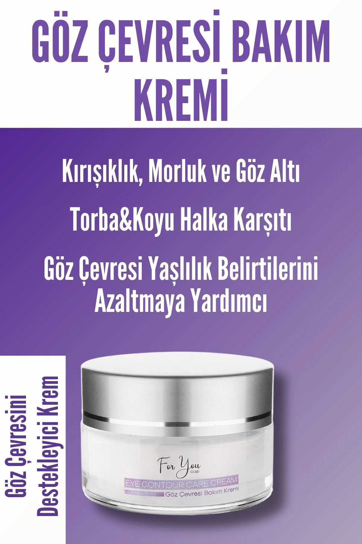 Göz Altı Torba, Morluk & Koyu Halka Karşıtı Yoğun Nemlendirici Gö