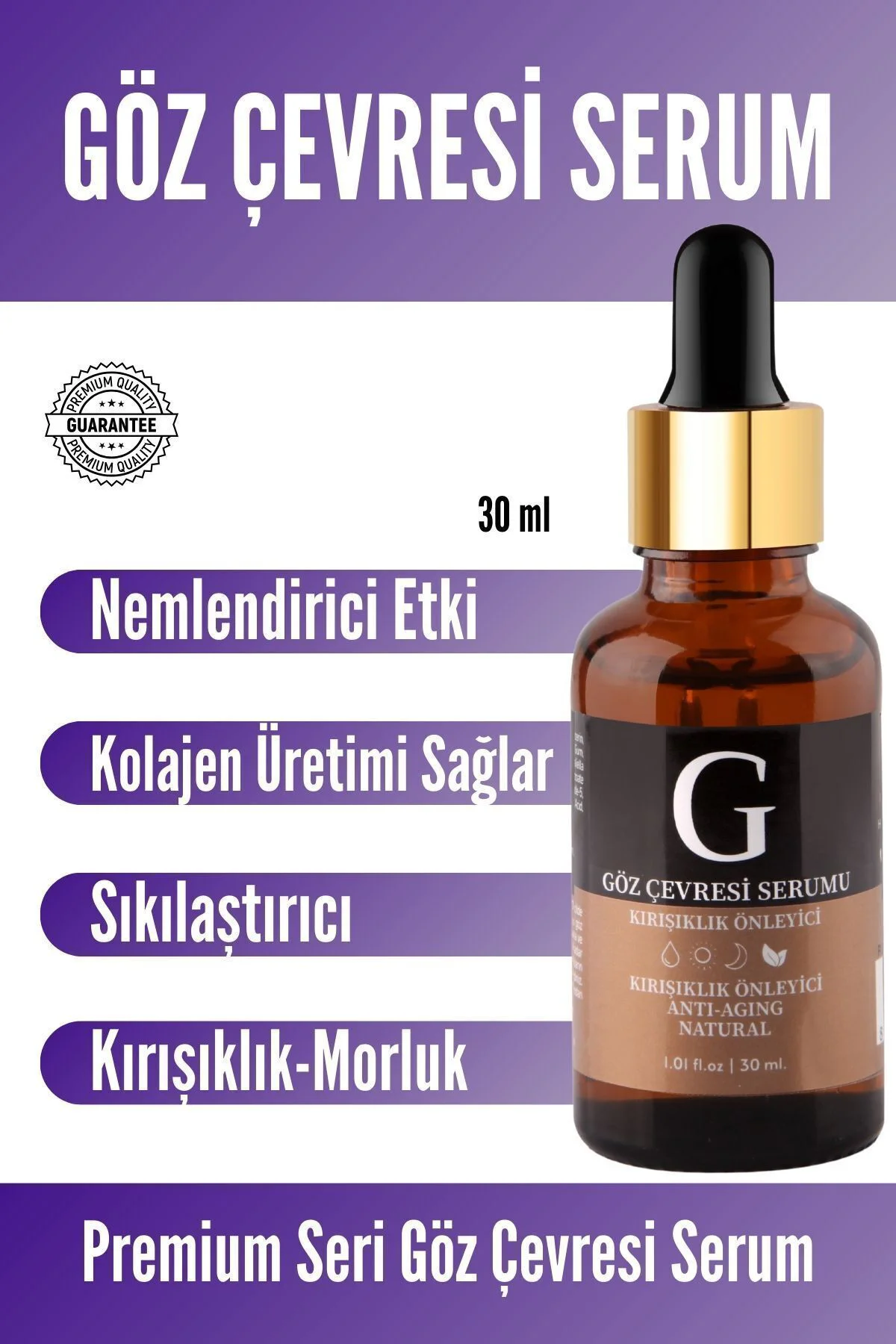 Göz Çevresi Canlandırıcı (GÖZALTI MORLUĞU, TORBALANMA, ŞİŞLİK) Gö