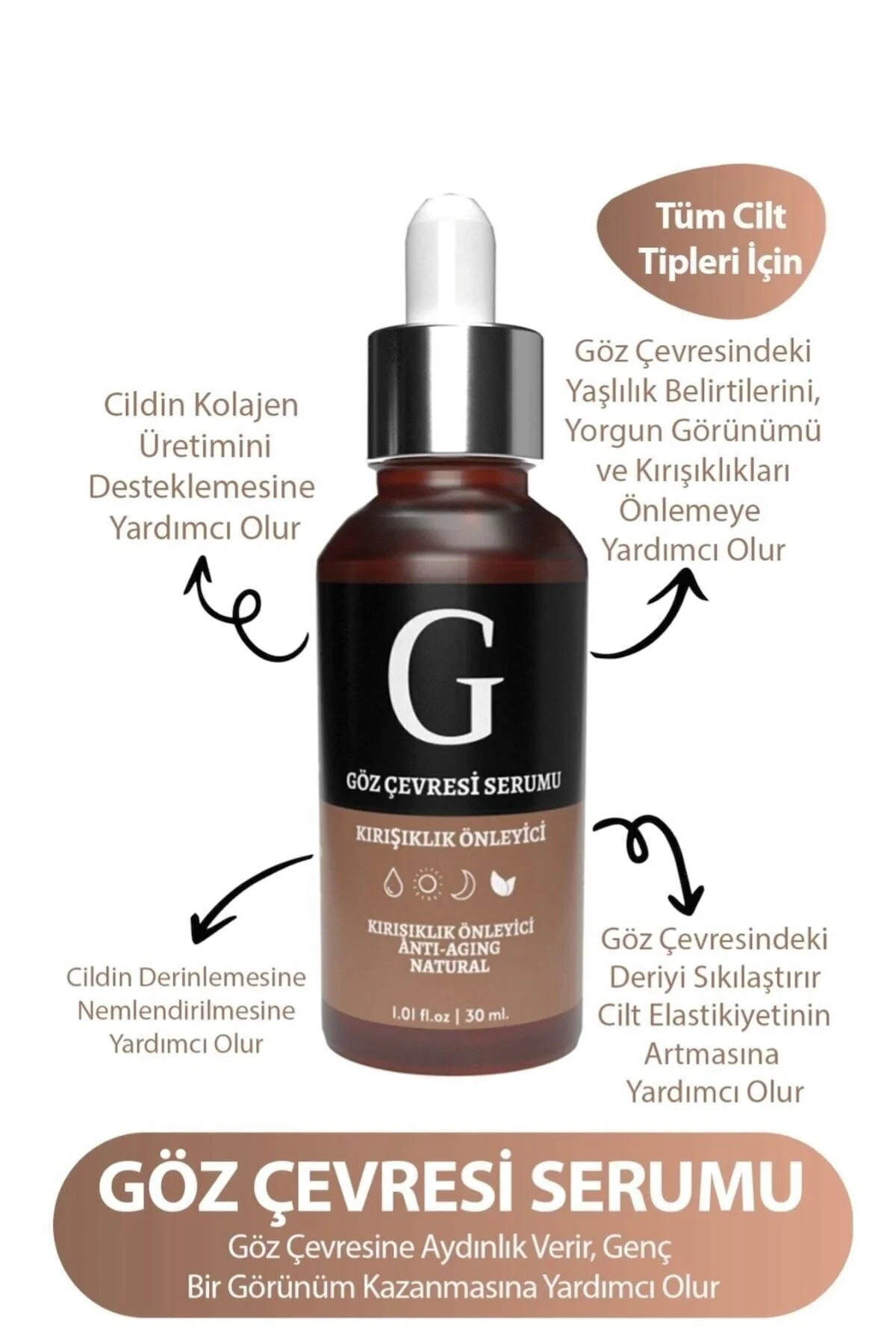 Göz Çevresi Canlandırıcı (GÖZALTI MORLUĞU, TORBALANMA, ŞİŞLİK) Gö