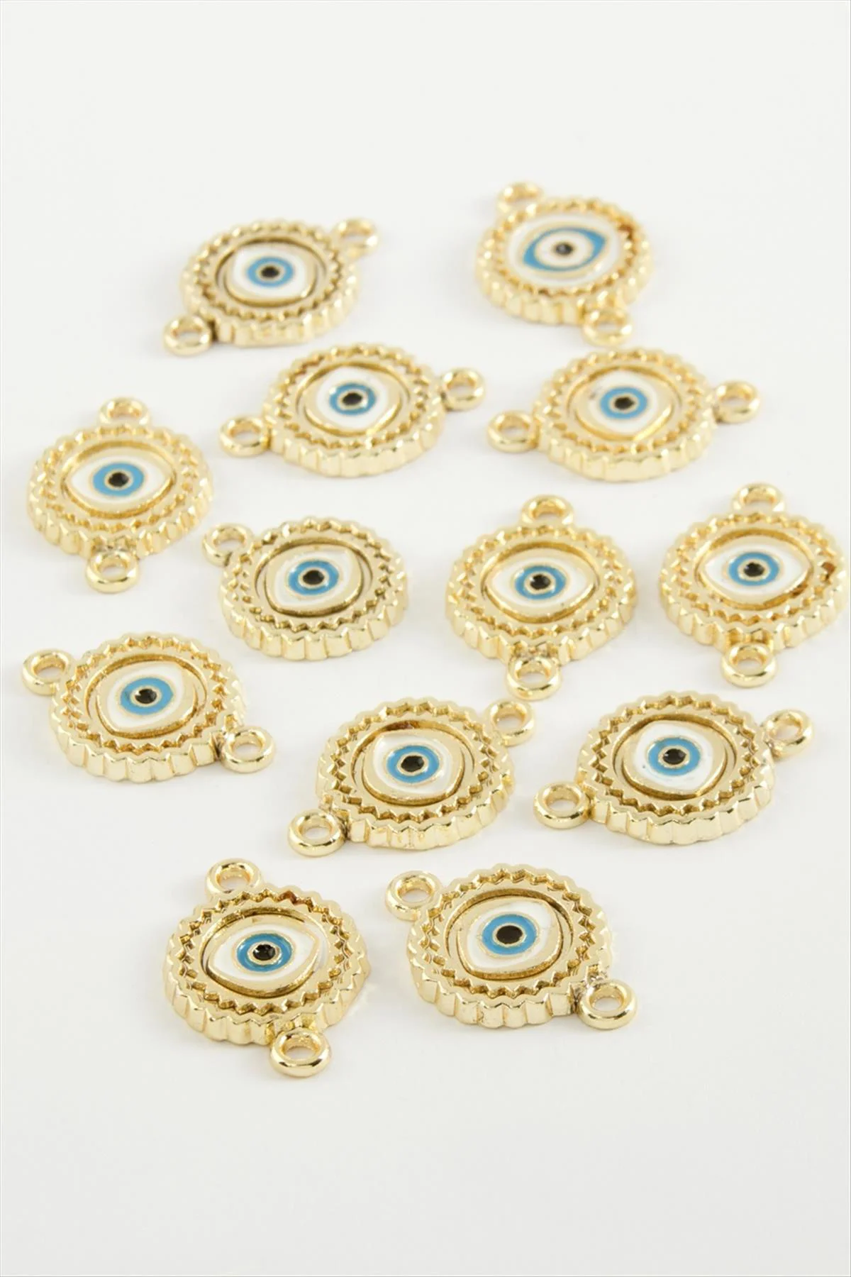 Göz Çift Kulplu Mineli Bileklik ve Kolye Ucu Aparatı 1 Adet