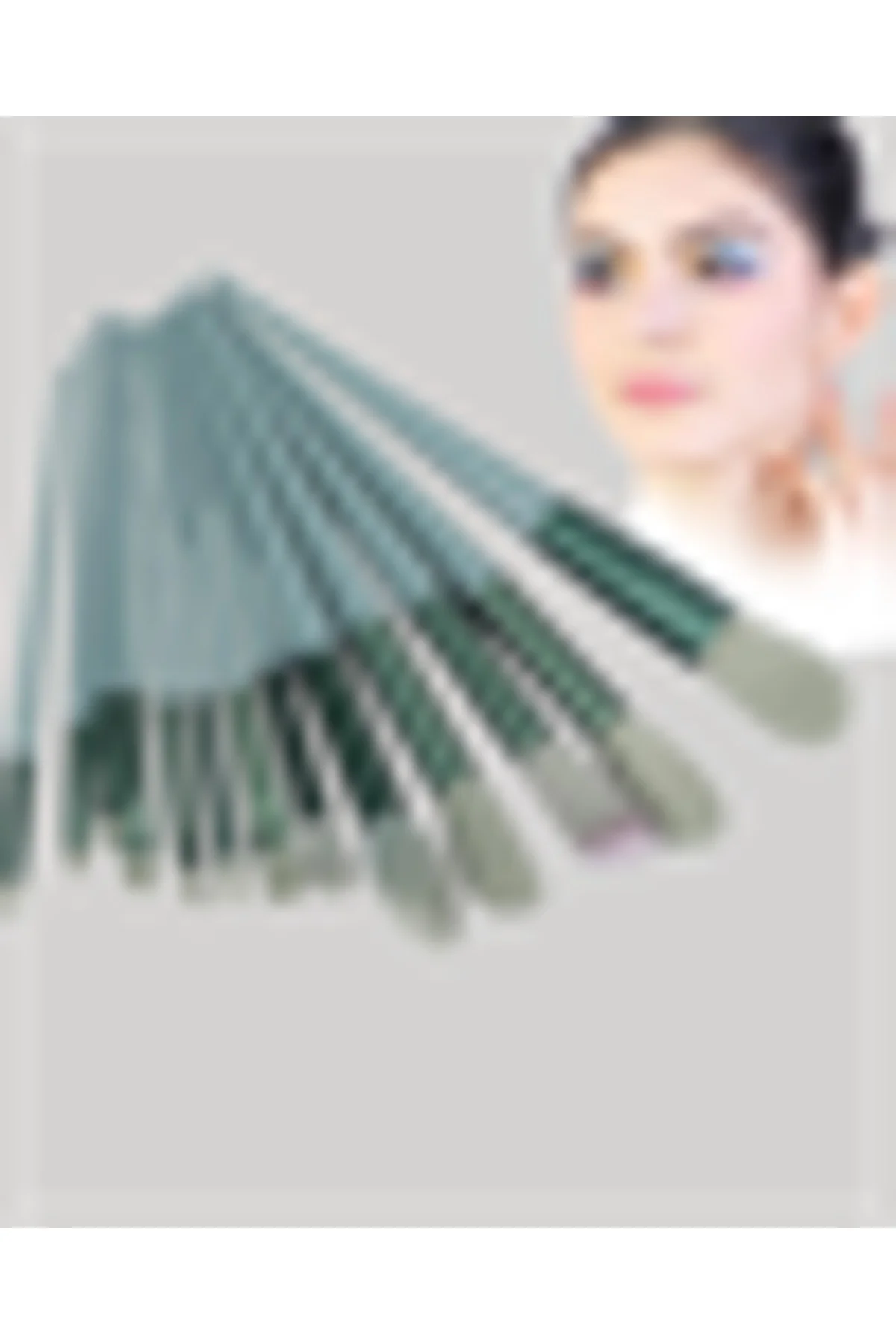 Göz Farı Allık Fondöten İçin Uygun 13'lü Makyaj Fırçası Seti Komp