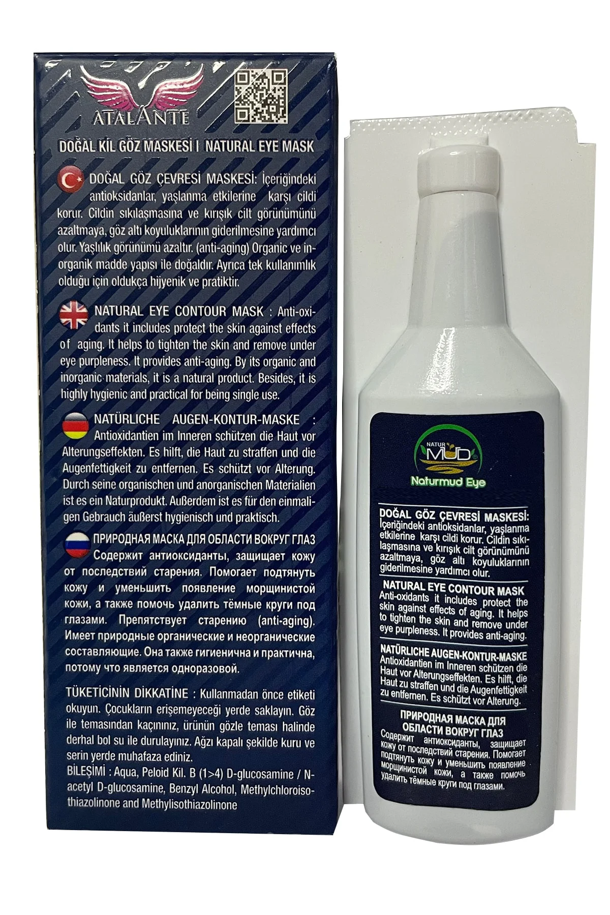 Göz Peloid Çamur Maske Peeling 6 Tüp 25 Ml