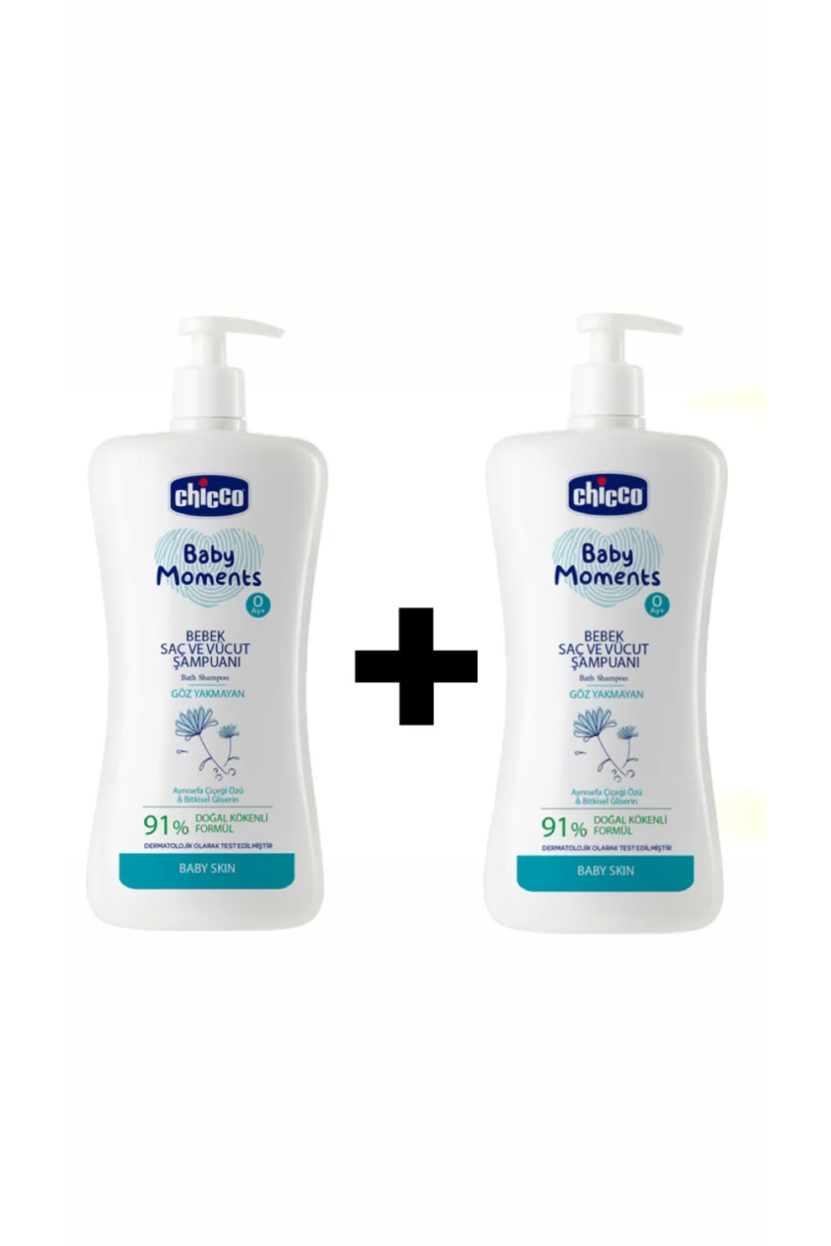 - Göz Yakmayan Saç Ve Vücut Şampuanı 750 ml 2 Adet